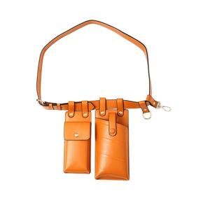 NEW GOLDEN STELLA no boundaries vegan leather belt/crossbody in camel
